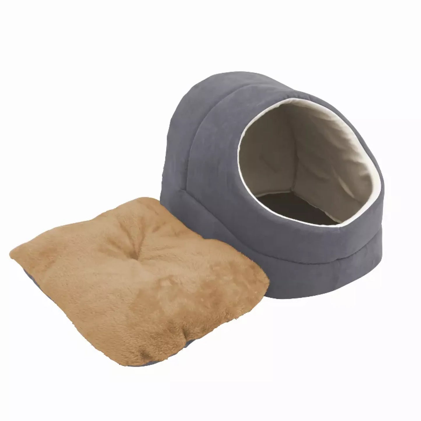 GOOPAWS Cat Cave for Cat and Warming Burrow Cat Bed, Pet Hideway Sleeping Cuddle Cave
