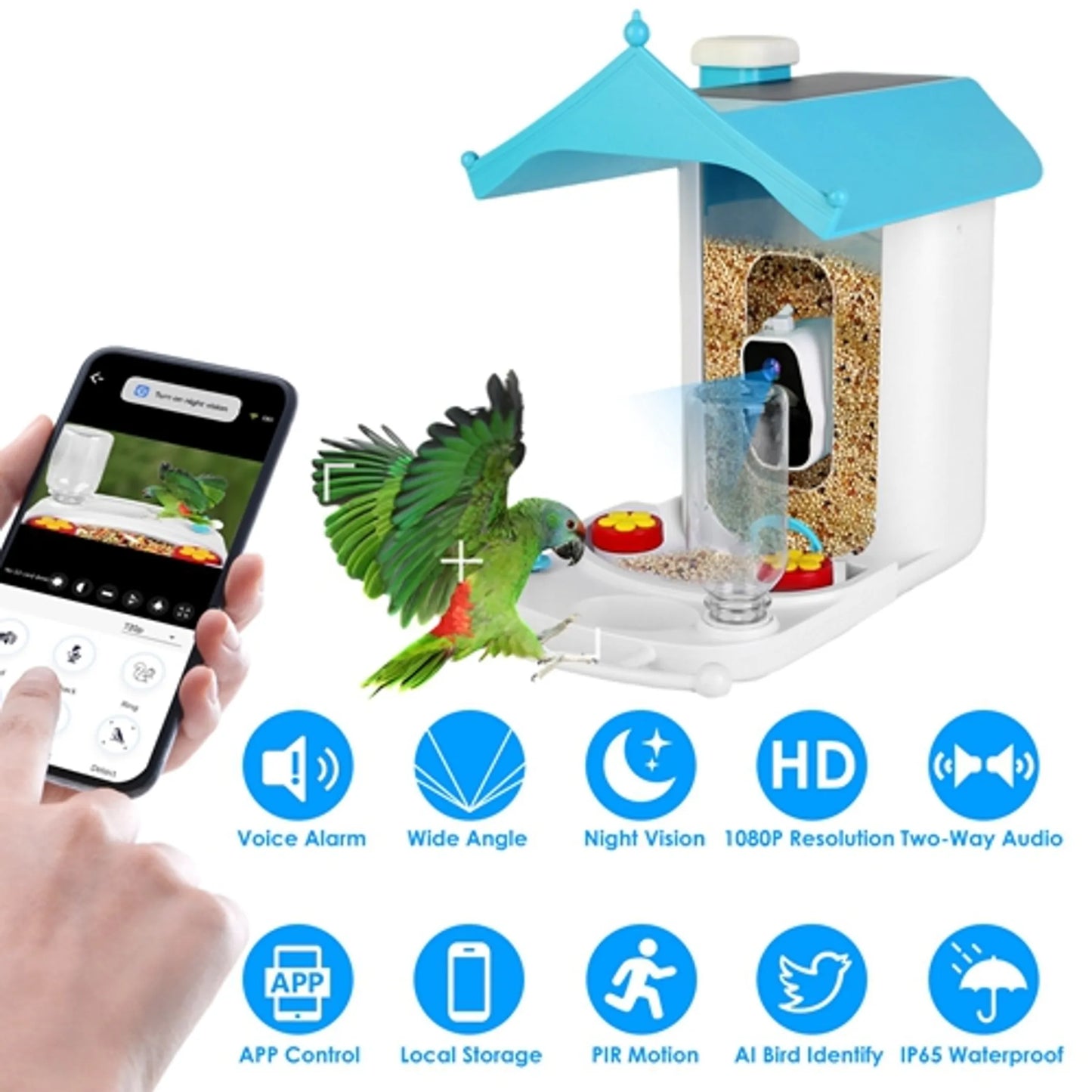 Solar Powered Smart Bird Feeder