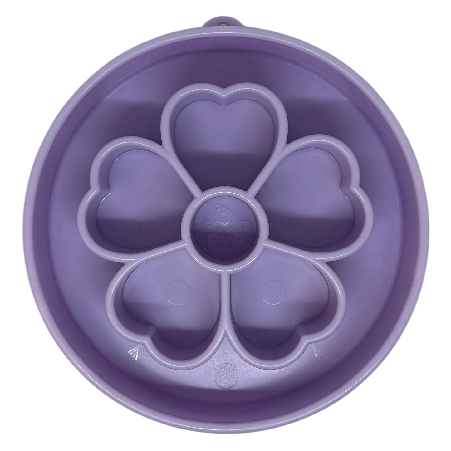 Flower eBowl Deep Slow Feeder Dog Bowl for Enrichment